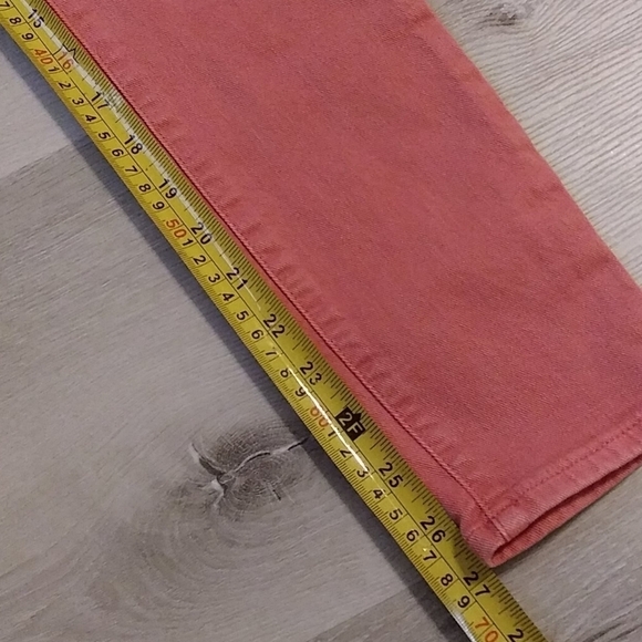 Cupid Pink Mid-rise true skinny ankle jeans coral - Picture 9 of 12